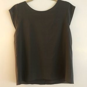 Alice+Olivia Silk Chiffon Blouse w/Bra Detail